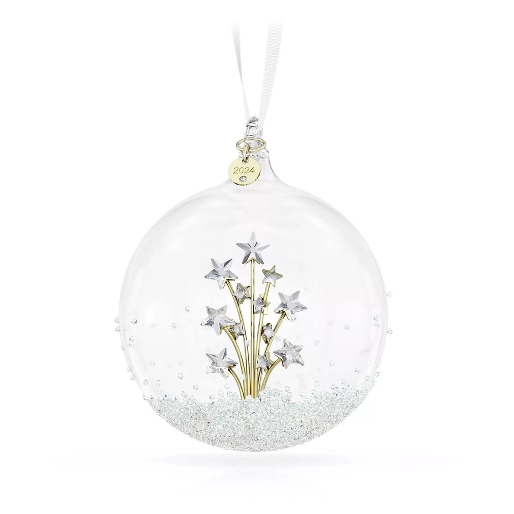 Swarovski Crystal 2024 Annual Edition Ball Ornament Tree NEW